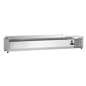 Saladette Šaldytuvas iš Nerūdijančio Plieno - 7 x GN 1/4