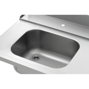 Rūšiavimo stalas su kriaukle ir viena anga - L 1495 x P 730 mm - Bartscher