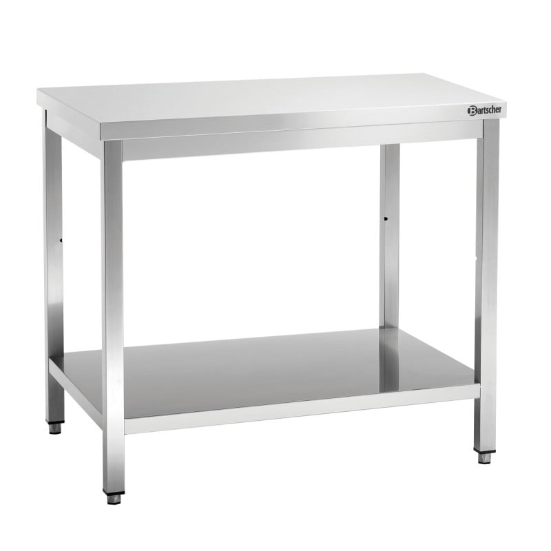 Table de Travail Inox avec Etagère Basse - P 700 mm - L 1200 mm - Bartscher Table de Travail Inox avec Etagère Basse - P 700 mm - L 1200 mm - Bartscher