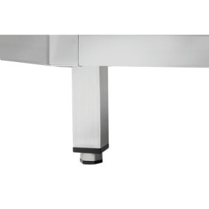 Kampinis baldai iš nerūdijančio plieno - L 1000 x P 1000 mm - Bartscher