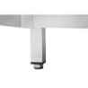 Kampinis baldai iš nerūdijančio plieno - L 1000 x P 1000 mm - Bartscher