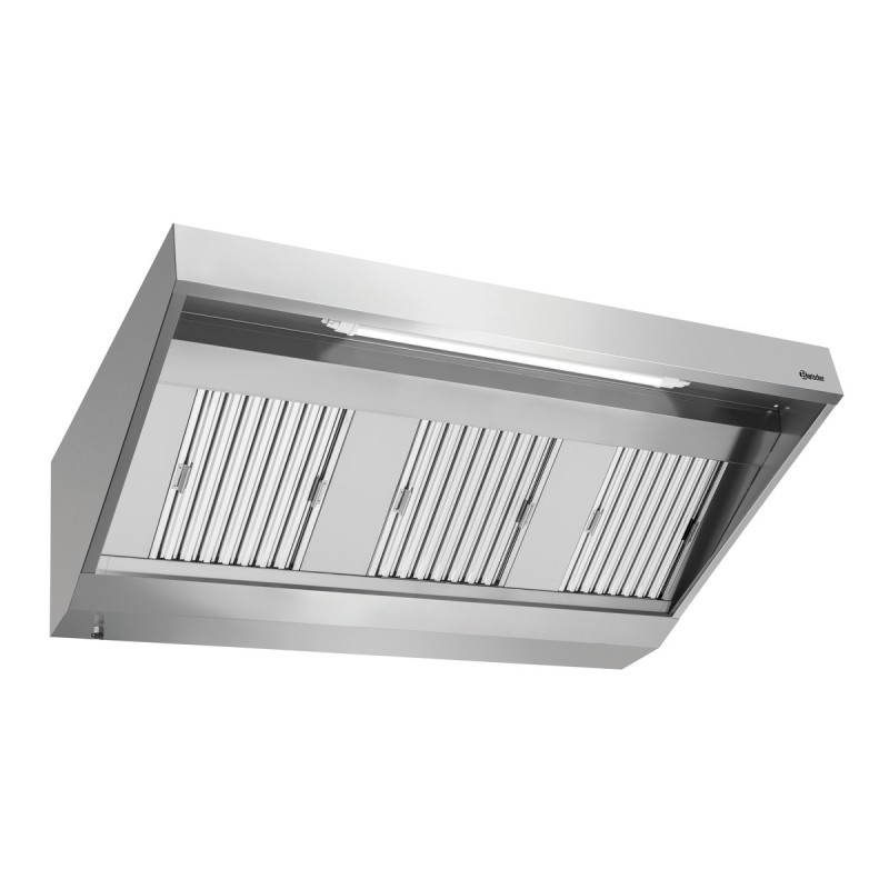 Sieninė gaubtas su varikliu ir apšvietimu - L 1700 x P 900 mm - Bartscher