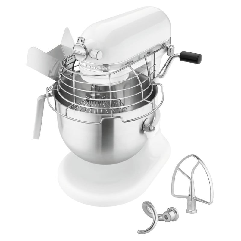 KitchenAid White Mixer - 6.9 L - Bartscher KitchenAid White Mixer - 6.9 L - Bartscher