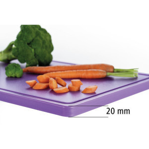 Pjaustymo lenta 530 x 325 mm - Violetinė - 20 mm storio - Bartscher