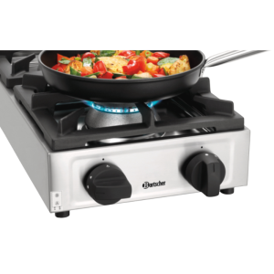 Dujinė viryklė su 2 degikliais - 11000 W