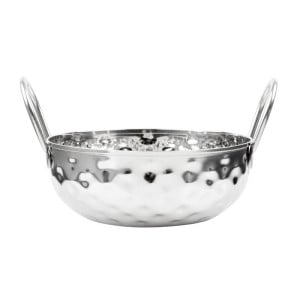 Plat Kadai Martelé en Inox Table Presentation 150 mm - Gastronoble