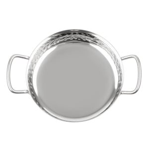 Hammered Stainless Steel Dish Table Presentation 150mm - Gastronoble