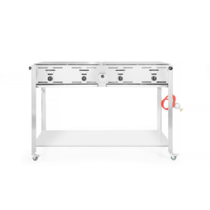 Barbekiu su dujomis didelės talpos Grill-Master Quattro - Prekės ženklas HENDI