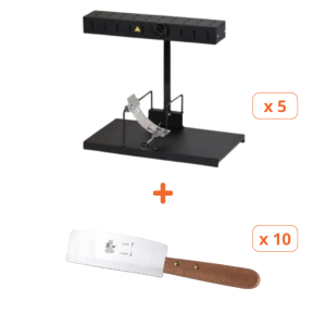 Packas Alpage Basalte raclette įrenginiai ir peiliai - Tellier