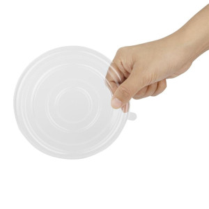 PET Fiesta perdirbami dangteliai 400/500 ml dubenims - 50 vnt. rinkinys - Gastronoble