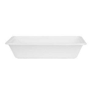 Compostable Bagasse Food Trays Fiesta 500ml - Pack of 100 - Gastronoble