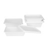 Compostable Bagasse Food Trays Fiesta 500ml - Pack of 100 - Gastronoble