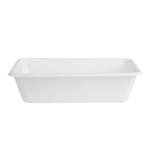Compostable Bagasse Food Trays 650ml - Pack of 100 - Gastronoble