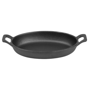 Ovalus ketaus ausų padėklas - 180 x 120 mm