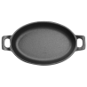 Ovalus ketaus ausų padėklas - 180 x 120 mm
