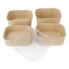 Recyclable Square Trays 1200 ml - Pack of 300 - Fiesta Green