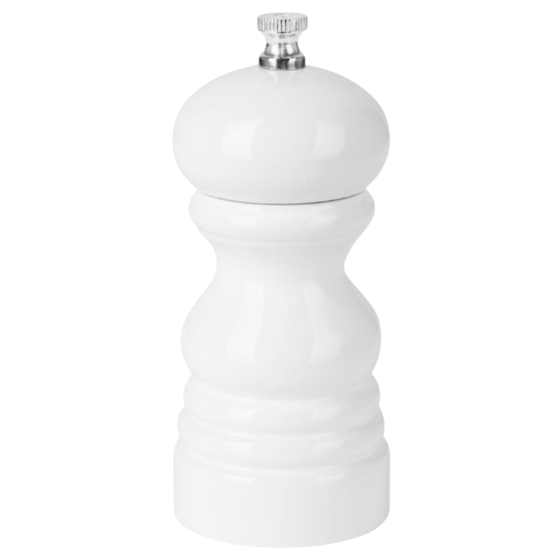 Baltos medienos druskos arba pipirų malūnėlis - 125 mm