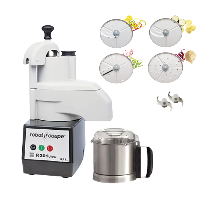 Combiné Cutter et Coupe légumes robot coupe R 301 Ultra Combiné Cutter et Coupe légumes robot coupe R 301 Ultra
