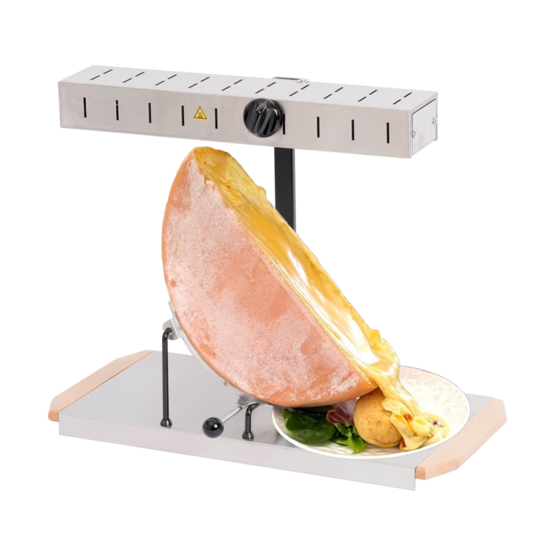 Alpų kalnų raclette aparatas iš nerūdijančio plieno