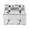 Friteuse Professionnelle Premium 2 x 8 L su išleidimu - Dynasteel