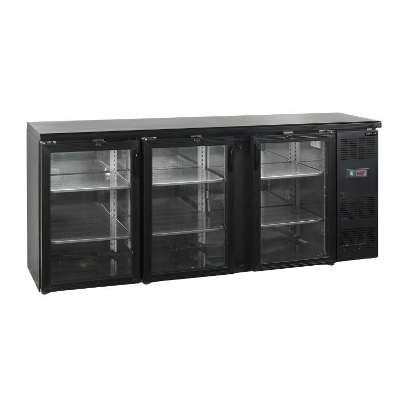 Arrière-Bar Réfrigéré 3 Portes Vitrées - 442 L | TEFCOLD CBC310G