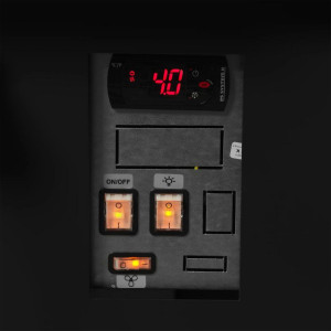 Vitrina šaldytuvas juoda - 627 L - TEFCOLD
