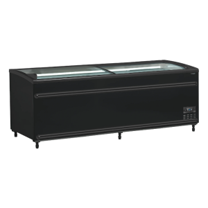 Réfrigératorius Šaldiklis Lenktas Stiklinis Dangtis - Juodas - 584 L - TEFCOLD