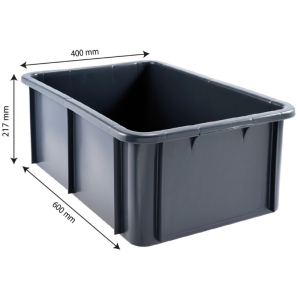 Stačiakampė dėžė 35 L Balta