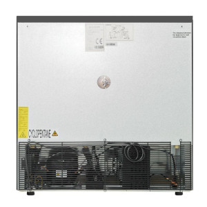 Refrigerated Back Bar 2 Glass Doors - Black Interior Dynasteel