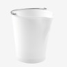 Seau 12L Bec Verseur Inox Blanc - Gilac