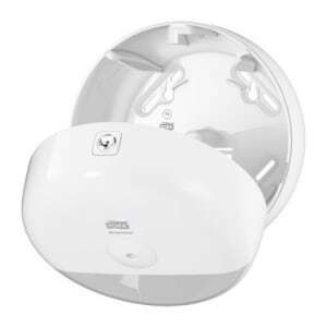 Tork SmartOne® baltas mini tualetinio popieriaus dozatorius - efektyvus lapo po lapo paskirstymas profesionalioms higienos patal