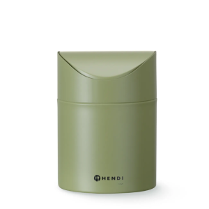 Stalo šiukšliadėžė su pasukamu dangčiu - Žalia - HENDI