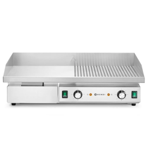 Grill Plokštė Gofruota/Lygi - 717 x 383 mm - HENDI