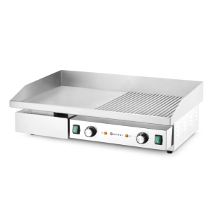 Grill Plokštė Gofruota/Lygi - 717 x 383 mm - HENDI