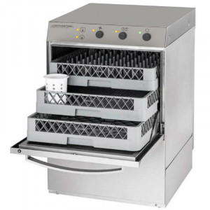 Profesionali indaplovė su skalavimo skysčio ir ploviklio dozatoriumi - 50 x 50 cm