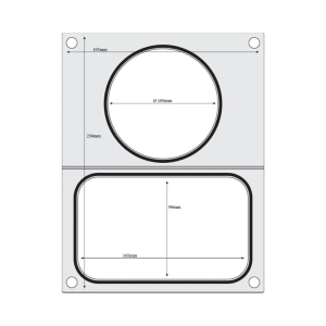 Matrice de Scellage pour Scelleuse Manuelle - Compartiments Rond et Rectangle
