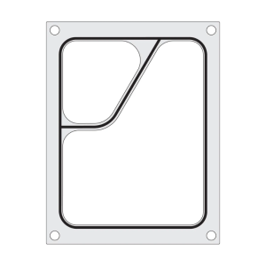 Matrica „Colt“ rankiniam sandarikliui - 2 skyriai - HENDI