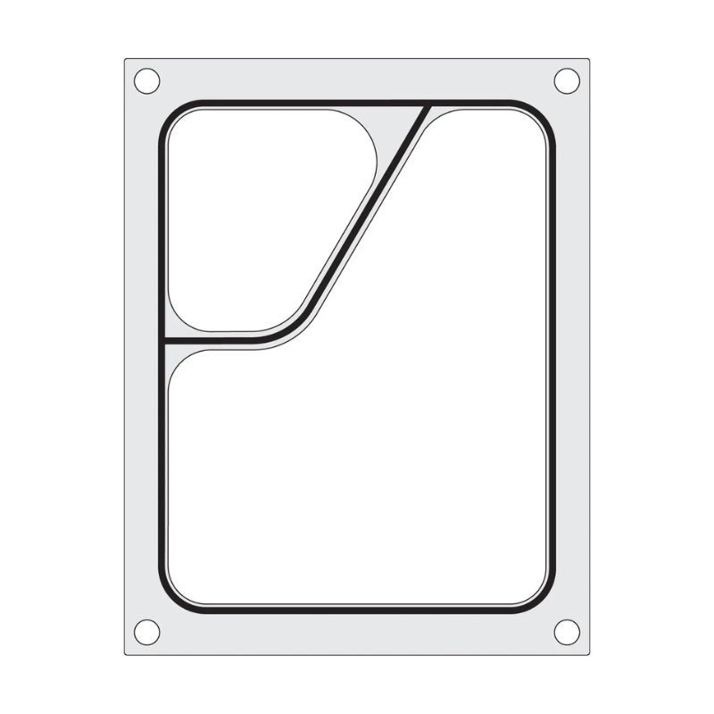 Colt Sealing Matrix for Manual Sealer - 2 Compartments - HENDI
