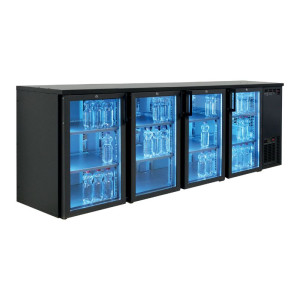 Arrière-Bar Réfrigéré 4 Portes Vitrées Battantes - 574 L - TEFCOLD