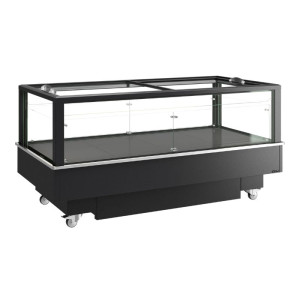 Šaldytuvas Šaldiklis Stiklinis Dangtis Juodas - 427 L - TEFCOLD