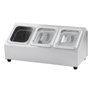 Display for 3 GN 1/6 Containers - P 150 mm - Stalgast