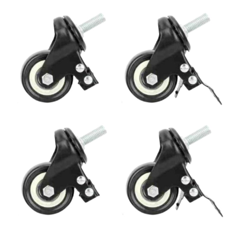 Ratai nerūdijančio plieno stalams ir plautuvėms - 4 vnt. rinkinys - Dynasteel