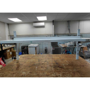 Nerūdijančio plieno sieninė lentyna - L 1500 x P 300 mm - Dynasteel