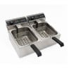Friteuse Professionnelle - 2 x 10 L - Dynasteel