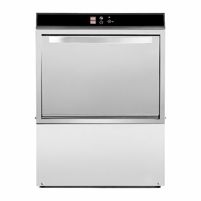 Profesionali indaplovė su skalavimo skysčio ir ploviklio dozatoriumi bei išleidimo pompa - 50 x 50 cm - Dynasteel