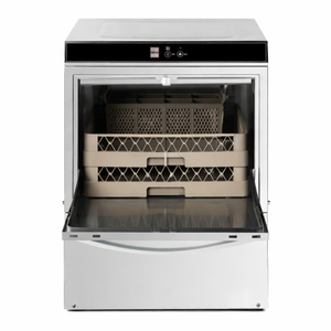 Profesionali indaplovė su skalavimo skysčio ir ploviklio dozatoriumi bei išleidimo pompa - 50 x 50 cm - Dynasteel