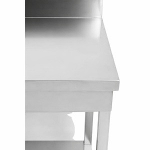 Inox stalas Dynasteel: Gylis 700 mm, Ilgis 800 mm