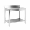 Dynasteel Stainless Steel Table: Depth 700 mm, Length 800 mm