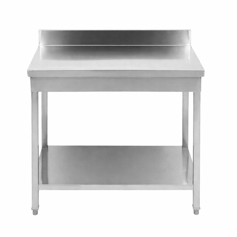 Dynasteel Stainless Steel Table: Depth 700 mm, Length 800 mm