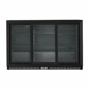 Galinė baro šaldymo plokštė - 3 stumdomos stiklinės durys - 328 L - Dynasteel